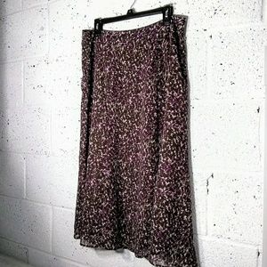 Jones Wear Petite Size 10P Chiffon Spotted Skirt